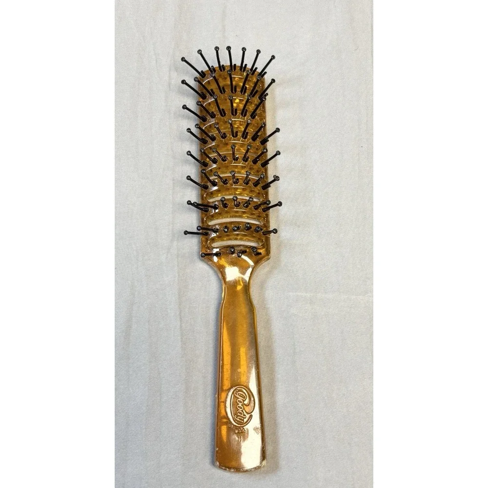 vintage goody vented hair brush Orange